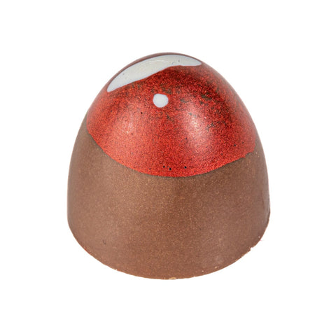 Strawberry Bullet by Jag Couture London, a 10g milk chocolate treat with white chocolate and strawberry ganache inside.