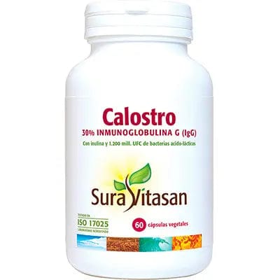 Sura Vitas Calostro capsules by Jag Couture London New York, 60 softgel capsules for health and wellness.