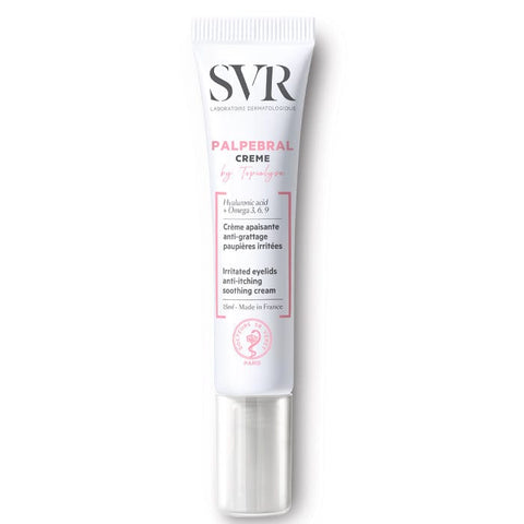 Jag Couture London New York SVR Topialyse Palpebral Eyelids Cream 15ml for irritated eyelids, soothing eye area skincare.