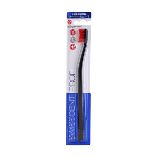 Jag Couture London - New York Swissdent Profi Colours Toothbrush Black &amp; Red