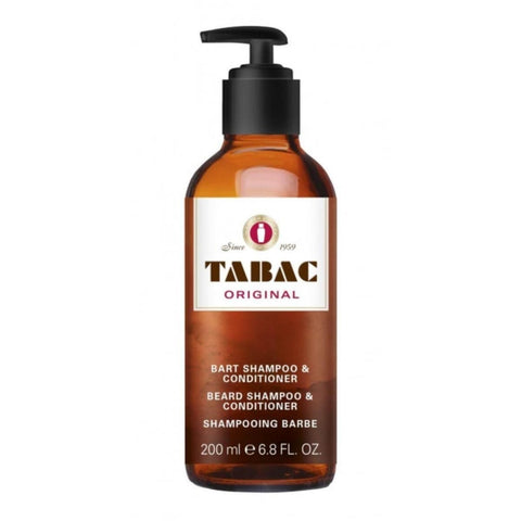 Jag Couture London Tabac Original Beard Shampoo and Conditioner 200ml, showing the product bottle with label and packaging.