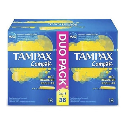 Jag Couture London - New York Tampax Compak Regular 2x18 Units