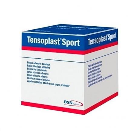 Jag Couture London Tensoplast Sport adhesive elastic bandage, 6cm x 2m, for secure support and compression during sports activities.