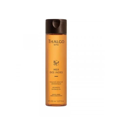 Thalgo Mer Des Indes shower oil by Jag Couture London, New York, in a 150ml bottle showing elegant packaging.