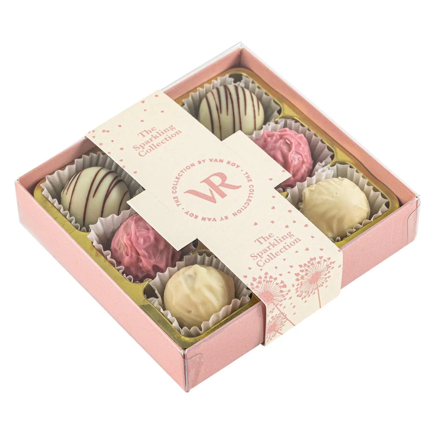 Jag Couture London - New York The Sparkling Collection of champagne truffles in 9pc pink gift box