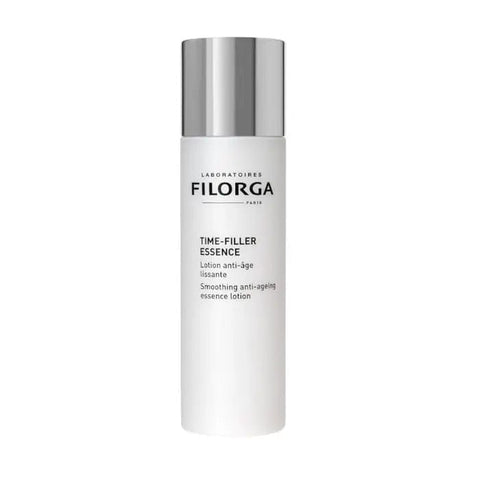Jag Couture London New York Time-Filler Essence smoothing anti-aging lotion bottle, 150 ml, with elegant packaging visible.