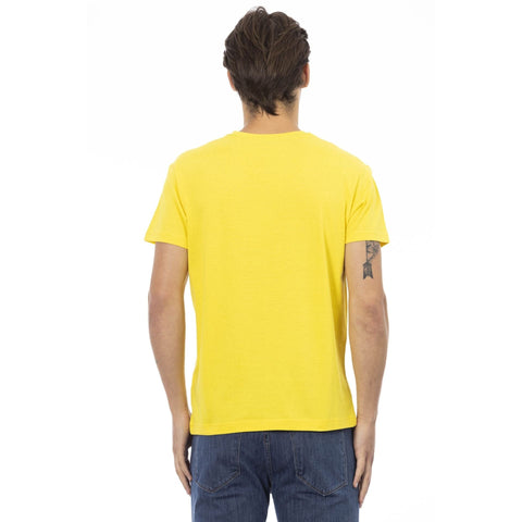 Yellow Trussardi Action 2AT139_04 sneaker by Jag Couture London New York, showing the stylish shoe with yellow accents.