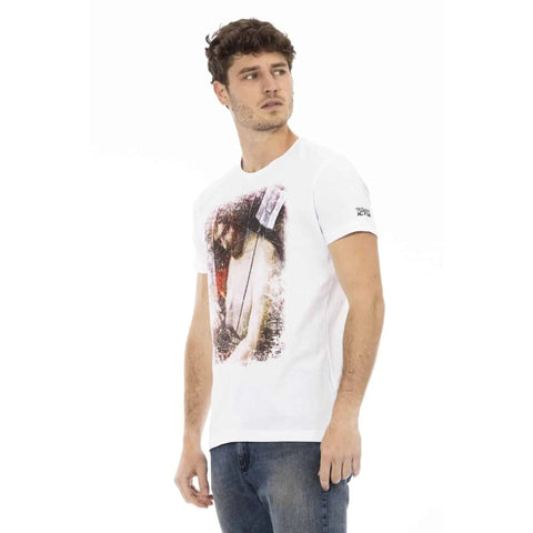 White Trussardi Action 2AT20 sneaker by Jag Couture London - New York with stylish design and brand logo visible.