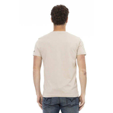 Trussardi Action 2AT20_04Sand sneakers by Jag Couture London New York, beige and white casual athletic shoes with logo detail