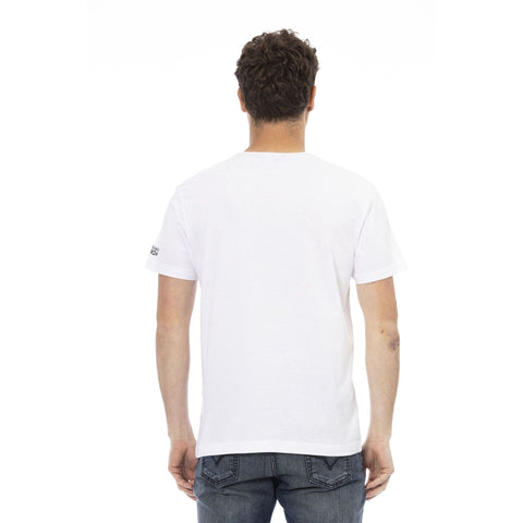 White Trussardi Action 2AT26_01 sneaker from Jag Couture London New York, featuring stylish design and brand logo.