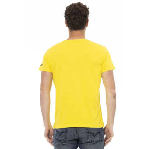 Trussardi Action 2AT26_03Yellow luxury sneaker by Jag Couture London New York, featuring a bright yellow design and sporty style.