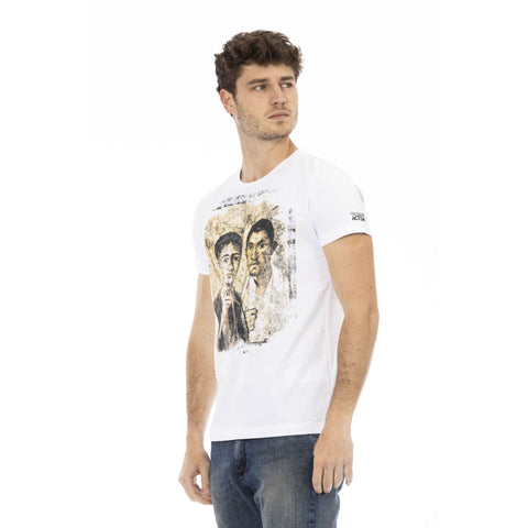 White Trussardi Action 2AT47_01 sneaker by Jag Couture London New York, showing the stylish design and brand logo.