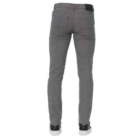 Trussardi Jeans in porcelain blue, showcased by Jag Couture London New York, with visible stitching and classic denim details.