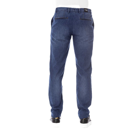 Trussardi Jeans in Imperial Blue, men's denim jeans by Jag Couture London New York, featuring classic fit and stylish design
