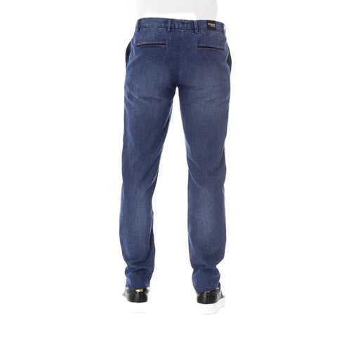 Trussardi Jeans in Imperial Blue by Jag Couture London featuring classic denim design and stylish stitching.