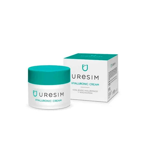 Jag Couture London Uresim Cream Hyaluronic 50ml jar with smooth, hydrating cream for skincare.