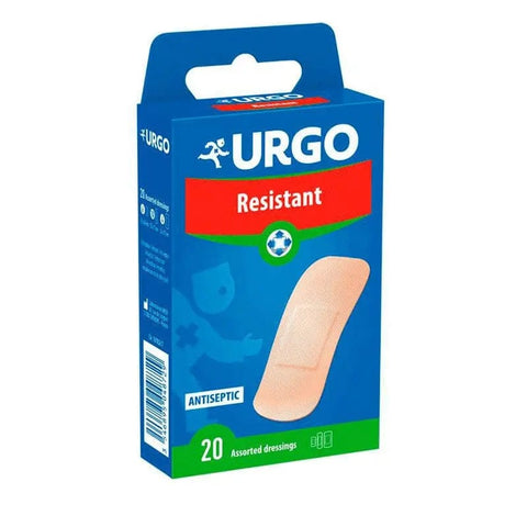 Assorted Urgo Resistant plasters by Jag Couture London New York in various sizes for wound care and first aid.