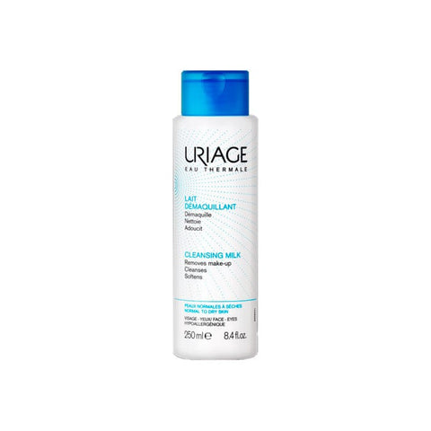 Uriage Cleansing Milk 250ml by Jag Couture London - New York, gentle facial cleanser with a smooth, milky texture for clean skin.