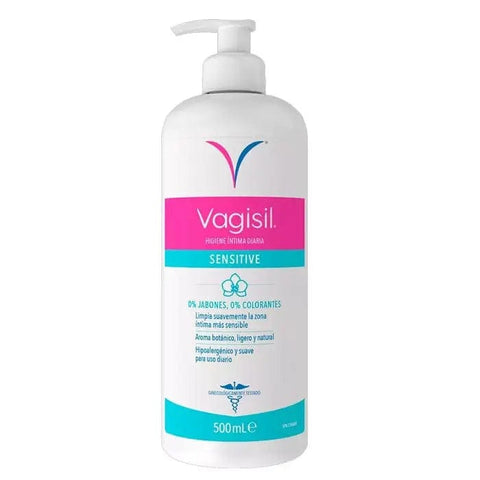 Jag Couture London - New York Vagisil Sensitive Intimate Gel 500ml bottle for gentle feminine skin care.