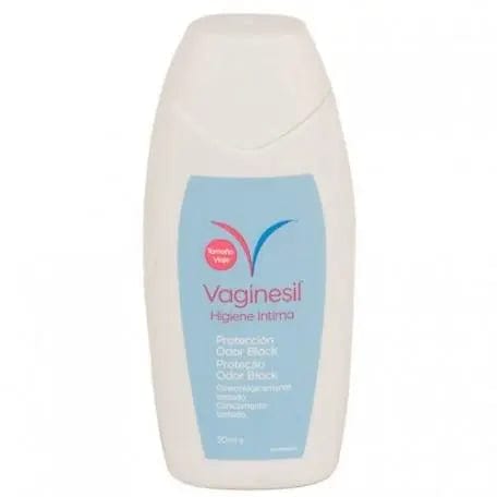 Vagisil Vaginesil intimate hygiene protection travel 50ml bottle by Jag Couture London New York, designed for delicate feminine care.