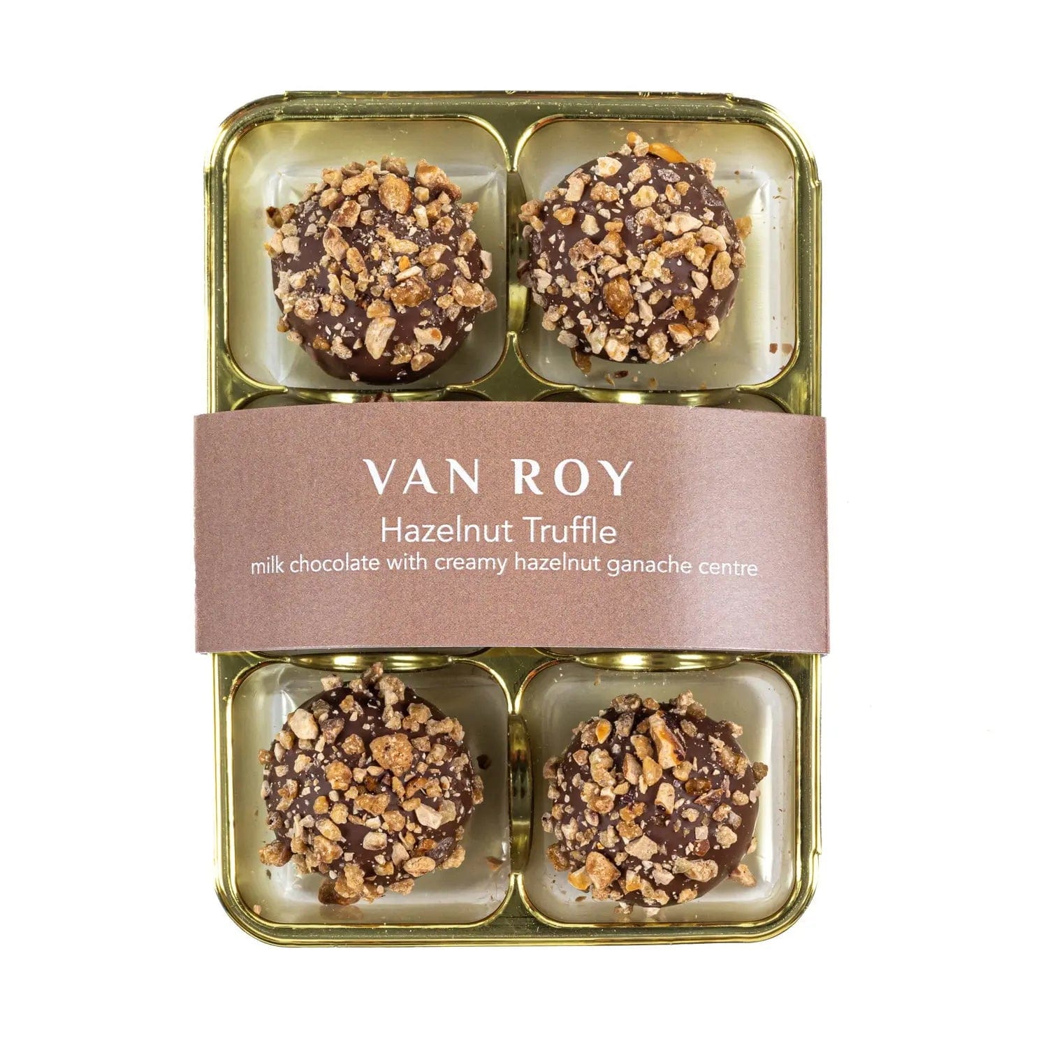 Jag Couture London - New York Van Roy 6 pack of hazelnut truffles in cello