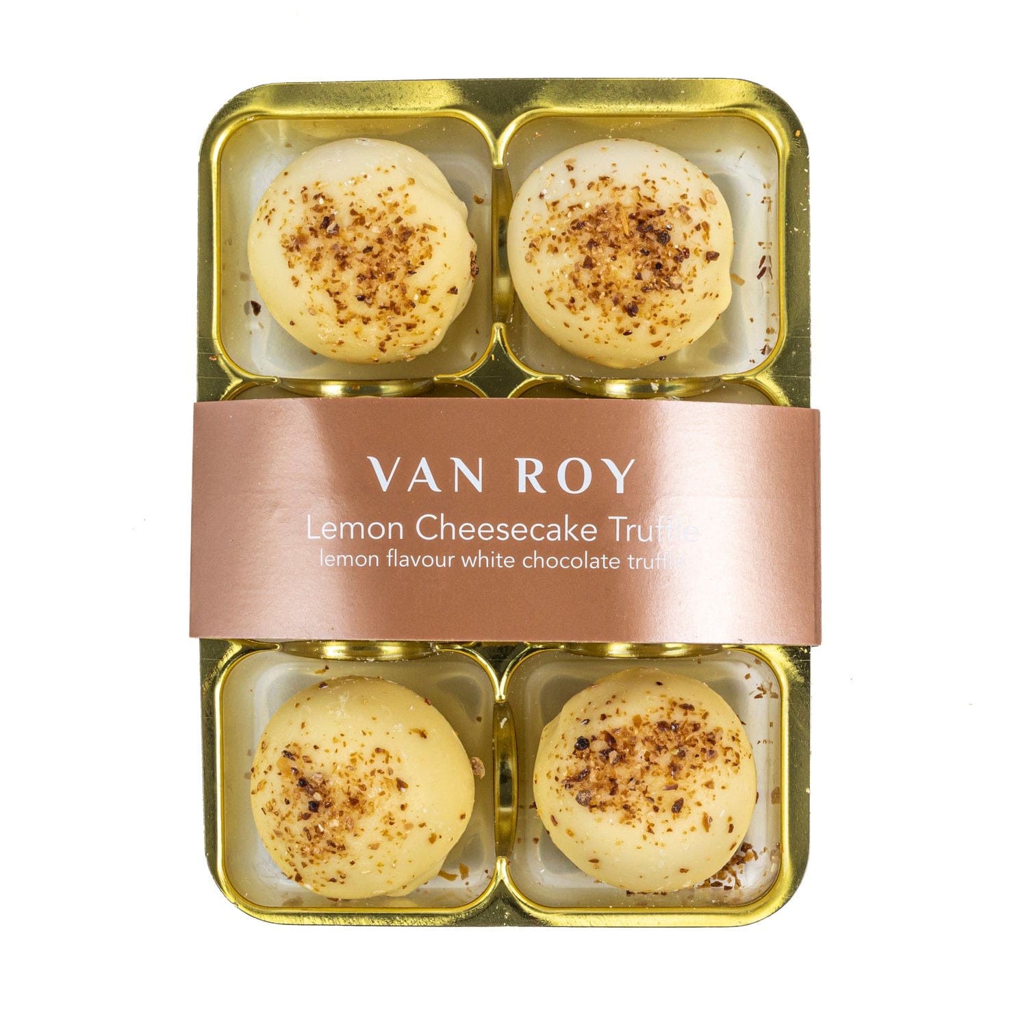 Jag Couture London - New York Van Roy 6 pack of lemon cheesecake truffles in cello