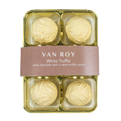 Jag Couture London - New York Van Roy 6 pack of white chocolate truffles in cello