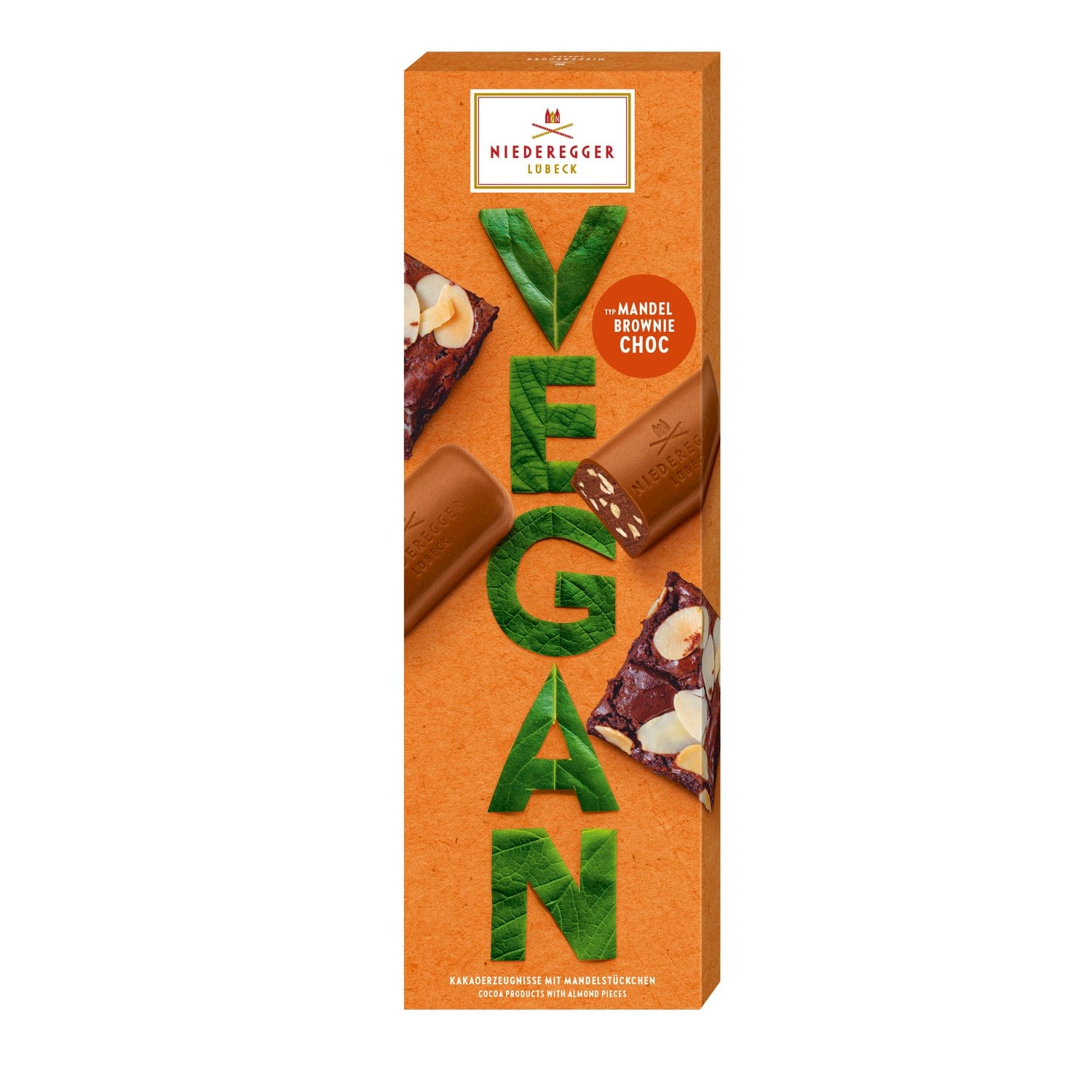 Jag Couture London - New York Vegan Brownie - alternative to milk chocolate praline loaves with almond brownie pieces