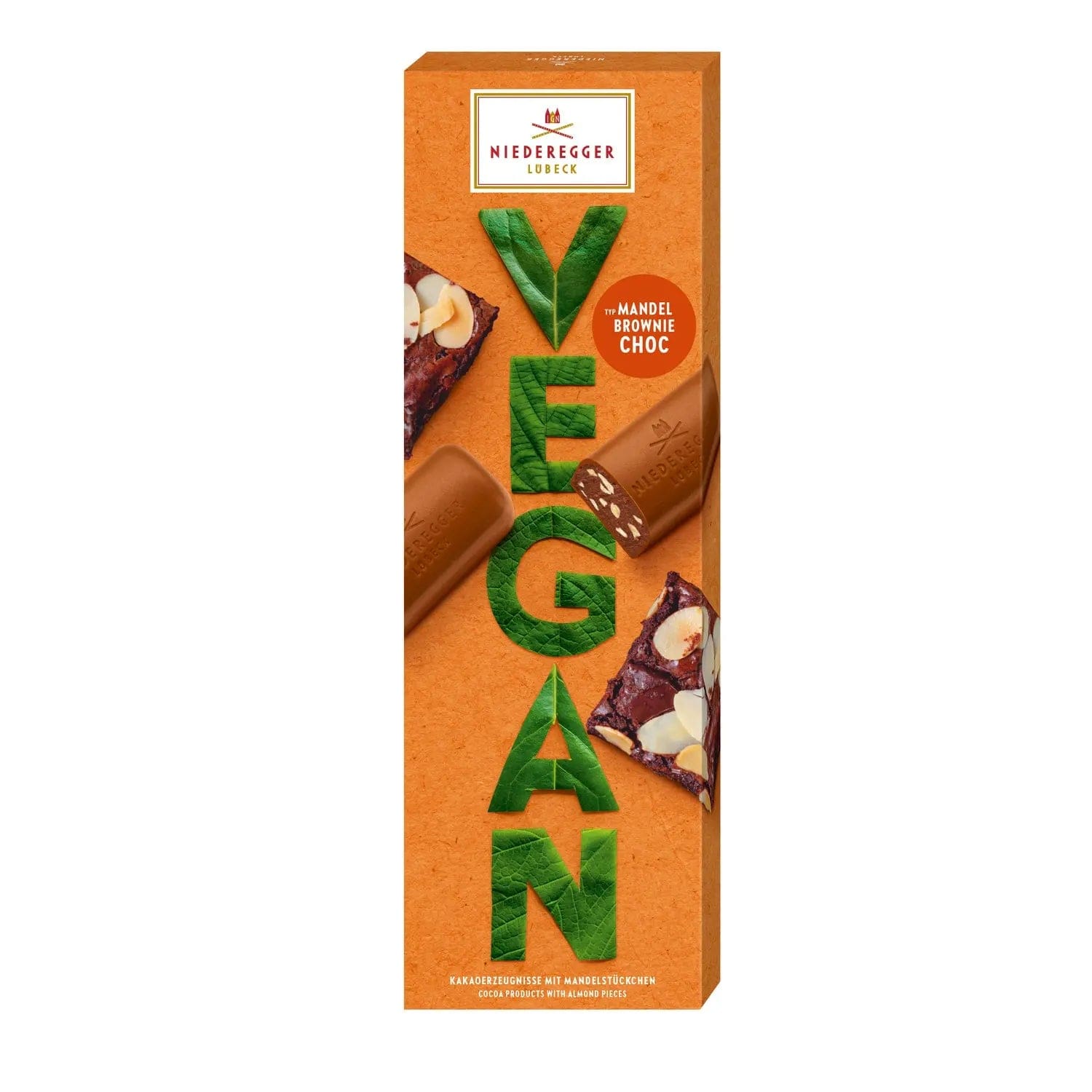 Jag Couture London - New York Vegan Brownie - alternative to milk chocolate praline loaves with almond brownie pieces