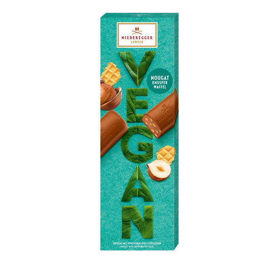 Jag Couture London - New York Vegan Nougat - alternative to milk chocolate praline loaves with crispy wafer pieces