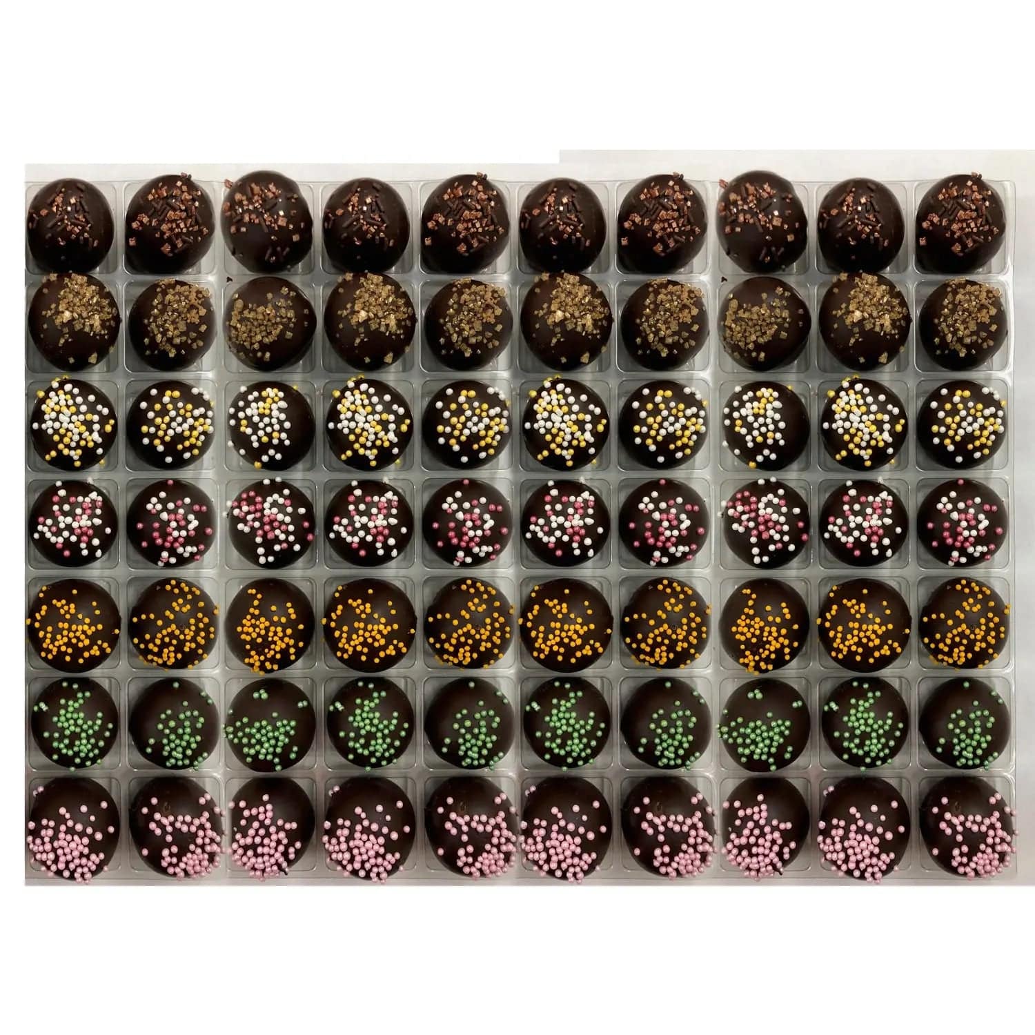 Jag Couture London - New York Vegan Truffles Selection - coffee, spiced rum, champagne, cherry Bakewell, orange, lime, raspberry