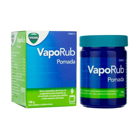 Jag Couture London New York Vicks Vaporub Ointment 100g jar showing the soothing balm container.