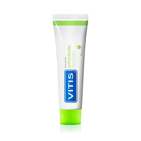 Vitis Orthodontic Toothpaste 150ml by Jag Couture London New York, showing the toothpaste tube with brand and product details.