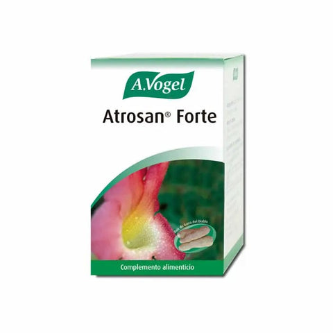 Vogel Atrosan Forte 60 capsules by Jag Couture London New York, showing the medication bottle with label and capsules.