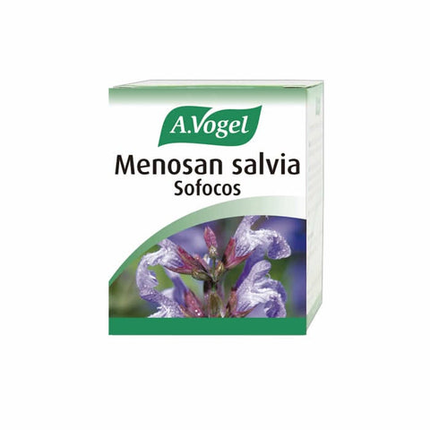 Vogel Menosan Salvia 30 capsules supplement by Jag Couture London New York, showing the bottle and label on a white background.