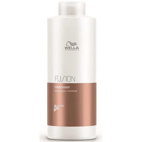 Jag Couture London New York Wella Fusion Intense Repair Conditioner 1000ml bottle with sleek packaging and product label visible.