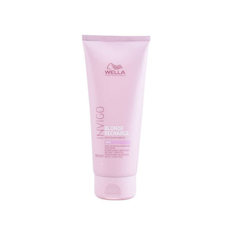 Wella Invigo Blonde Recharge Color Refreshing Conditioner 200ml by Jag Couture London, smooths and brightens blonde hair.