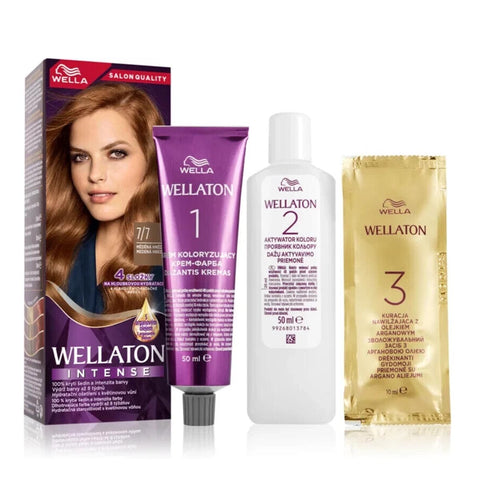 Jag Couture London Wellaton Intense Permanent Hair Color Jul-17, 50ml bottle, creamy hair dye for vibrant, long-lasting color.