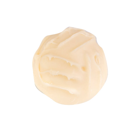 White Truffle Swiss white chocolate from Jag Couture London with a fresh cream truffle center, 13g piece, approximately 1kg.