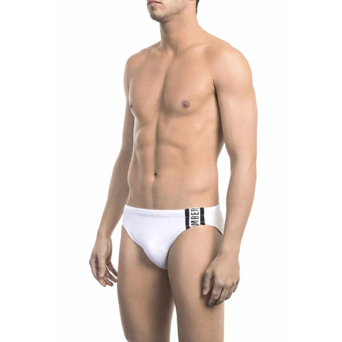 Jag Couture London - New York XL Bikkembergs Beachwear BKK1MSP02_WHITE&amp;BLACK