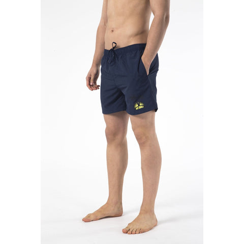 Just Cavalli beachwear swimsuit in vibrant blue with bold pattern, designed for stylish beach or poolside wear.
