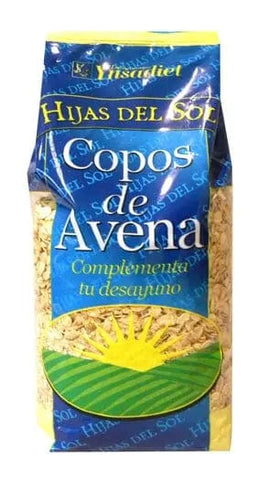 Ynsadiet Copos de avena en bolsa de 500g, natural avena integral, package con marca Jag Couture London - New York