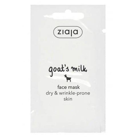 Ziaja Leche De Cabra facial mask in a 7ml tube, designed for nourishing and hydrating skin, brand by Jag Couture London New York