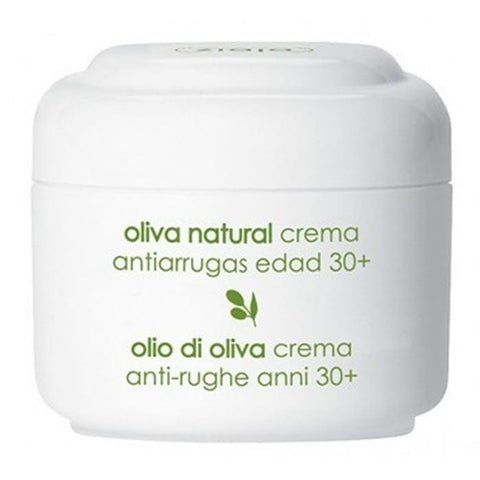 Ziaja Oliva anti-wrinkle cream in a 50ml jar, displayed with packaging, by Jag Couture London New York.