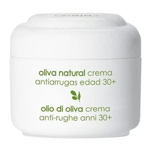 Ziaja Oliva Anti-Wrinkle Cream jar from Jag Couture London New York, 50ml, with olive extract for anti-aging skincare.