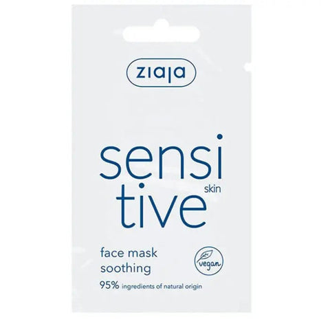 Jag Couture London Ziaja Sensitive Facial Mask in a 7ml tube, showing the small, sealed skincare product for sensitive skin.