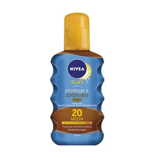 Jag Couture London Nivea Sun Protect And Bronze Tan Activating Protecting Oil Spf20 200ml