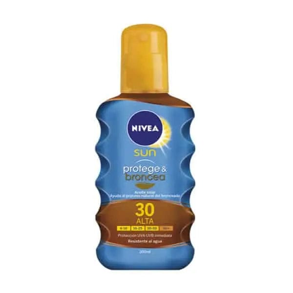 Jag Couture London Nivea Sun Protect And Bronze Tan Activating Protecting Oil Spf30 200ml