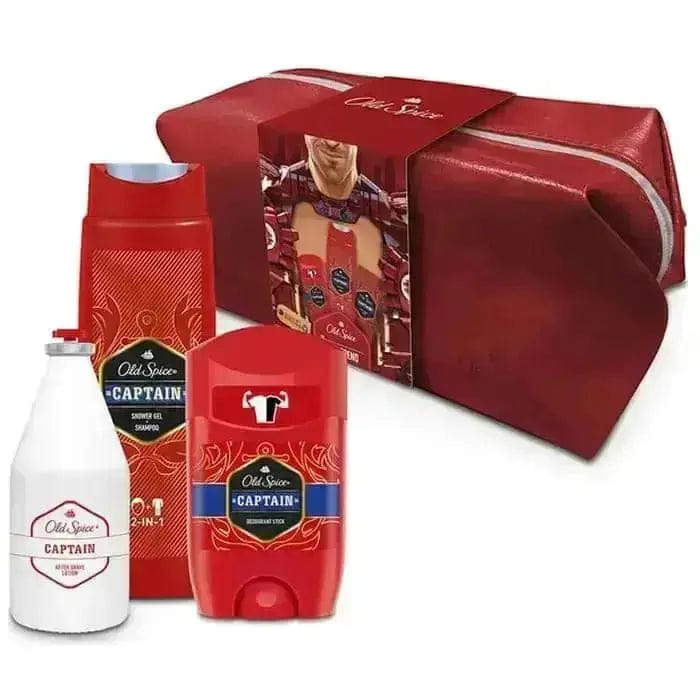 Jag Couture London Old Spice Captain Shower Gel And Shampoo 250ml Set 4 Pieces