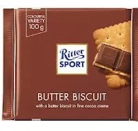 Jag Couture London Ritter Sport Milk Chocolate Covered Butter Biscuit Bar